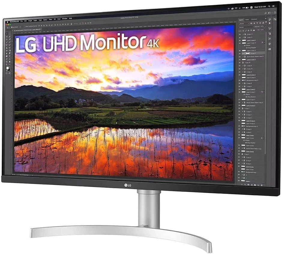 Монитор LG 32UN650K-W, черный/белый