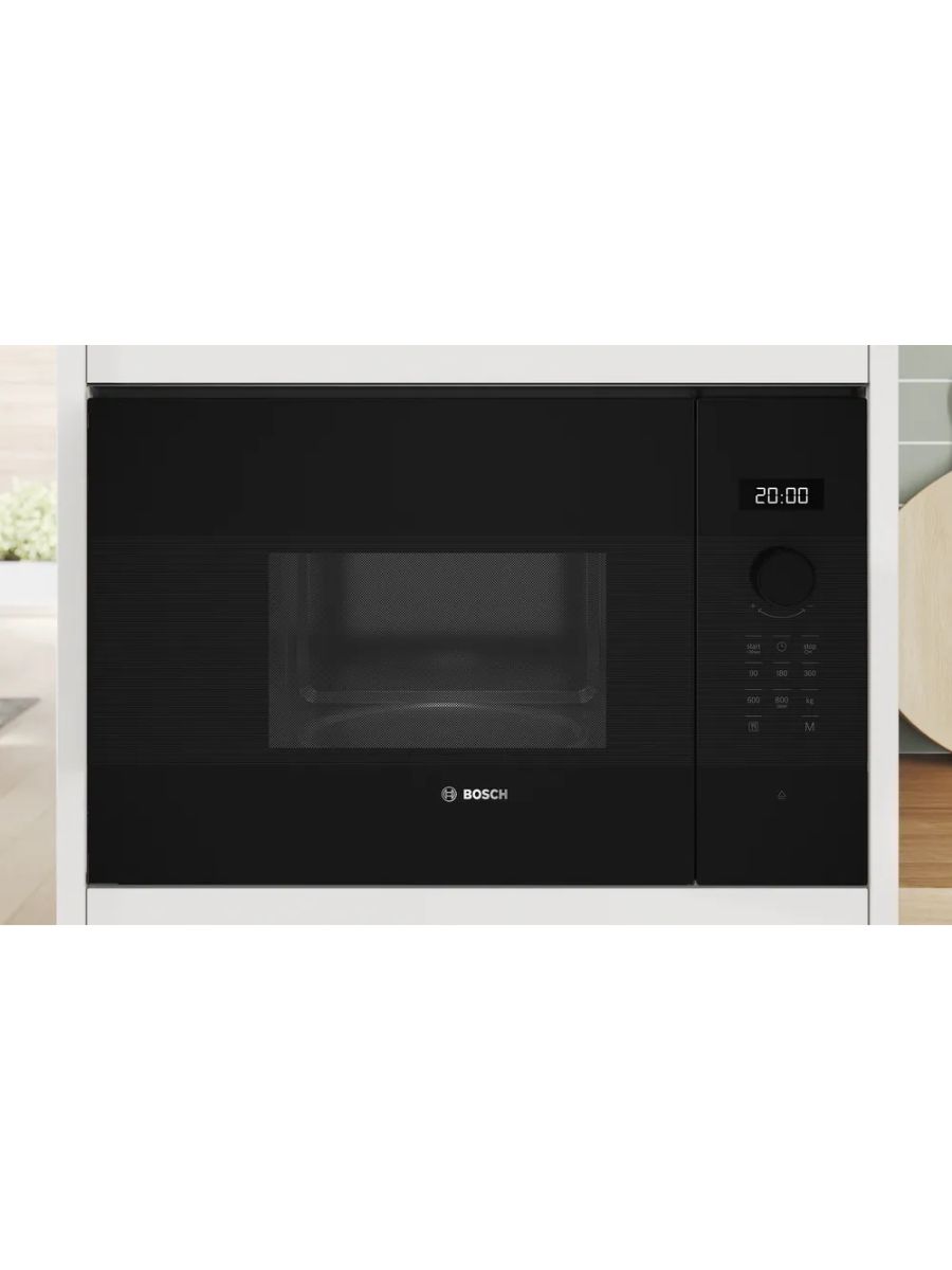 Микроволновая печь встраиваемая Bosch BFL524MB2, черный