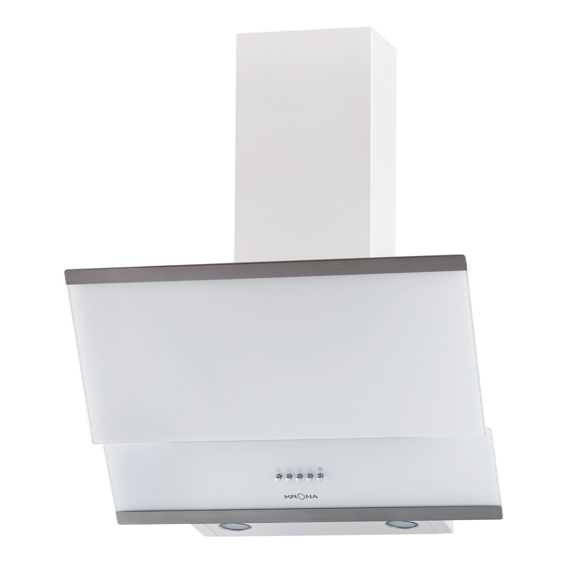 Вытяжка наклонная Krona IRIDA 600 white push button