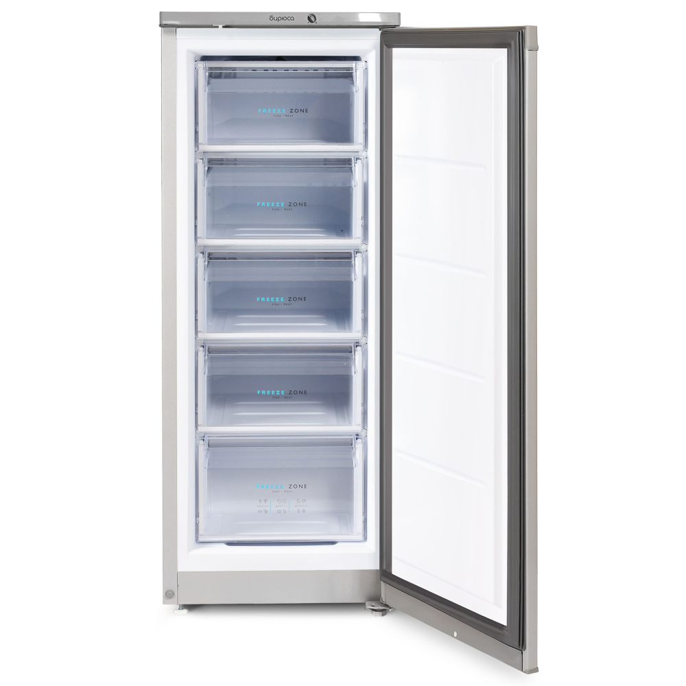 Морозильная камера Бирюса M414, металлик