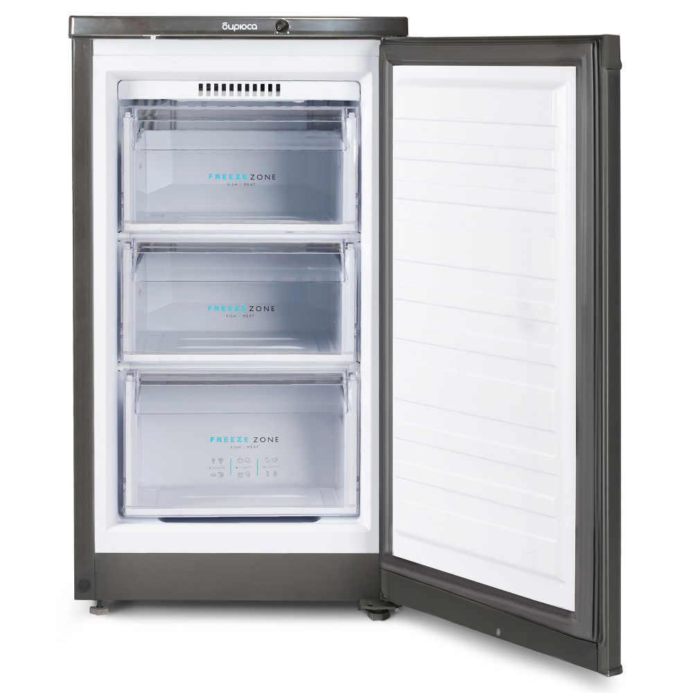 Морозильная камера Бирюса W412, матовый графит