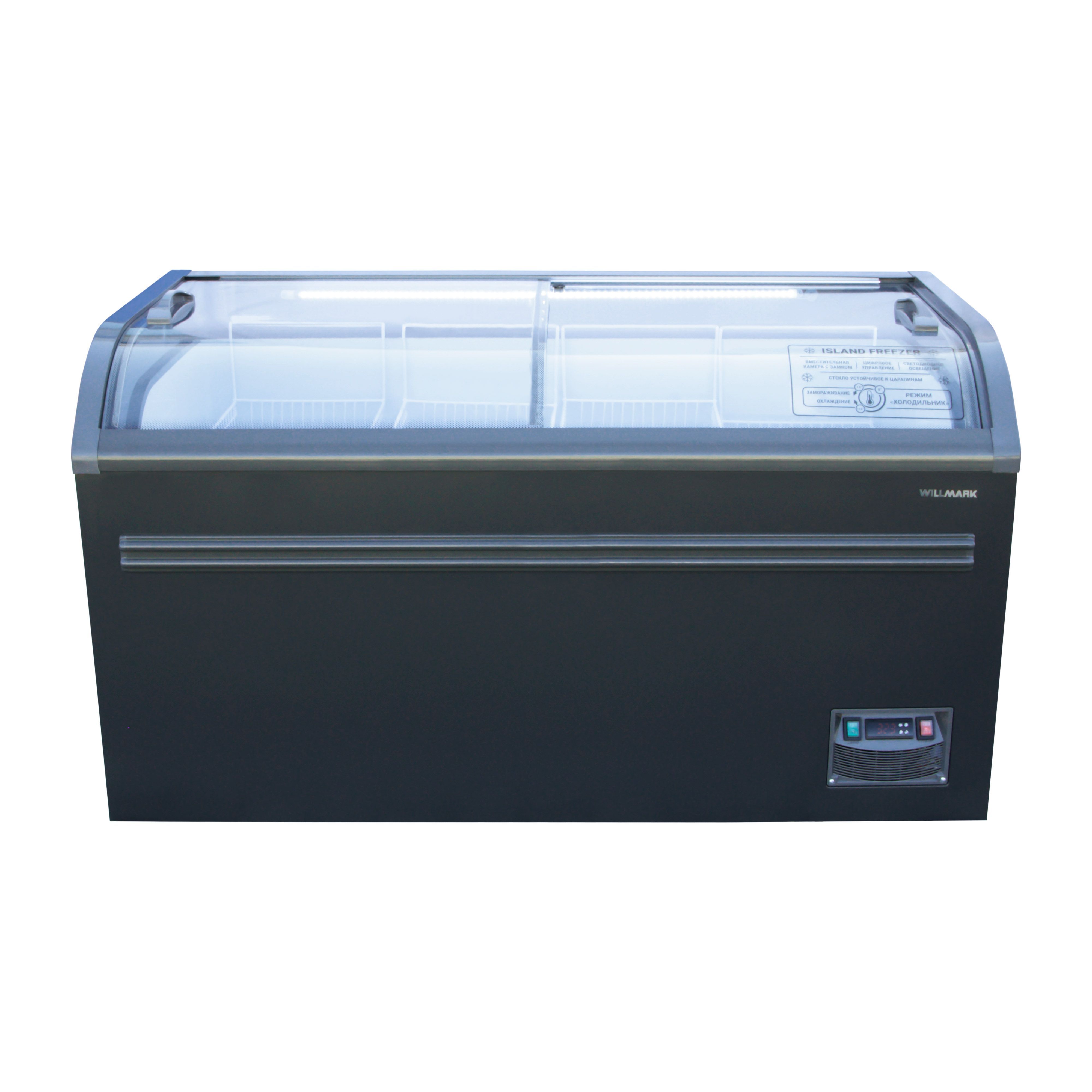 Морозильный ларь-бонета WILLMARK WCF-555BSG, графит