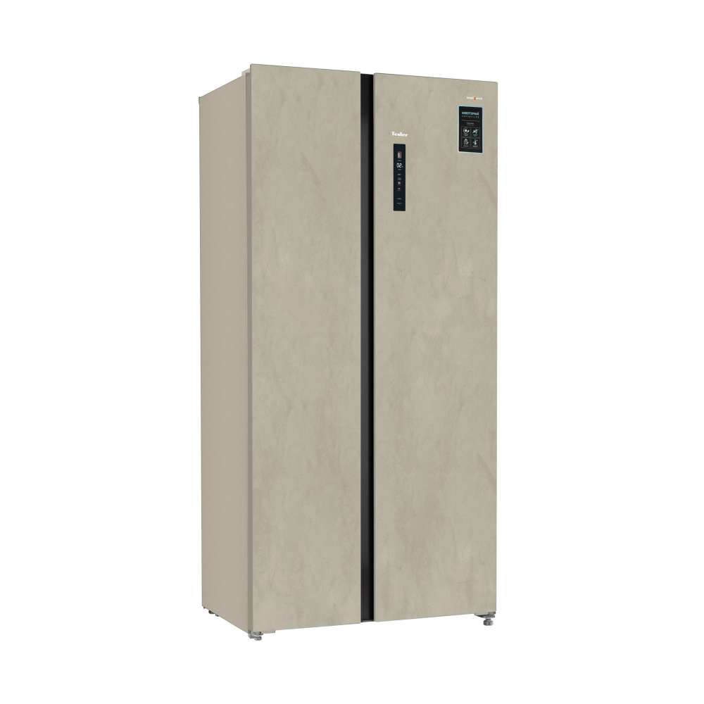 Холодильник Side-by-Side Tesler RSD-537BI Marble Beige