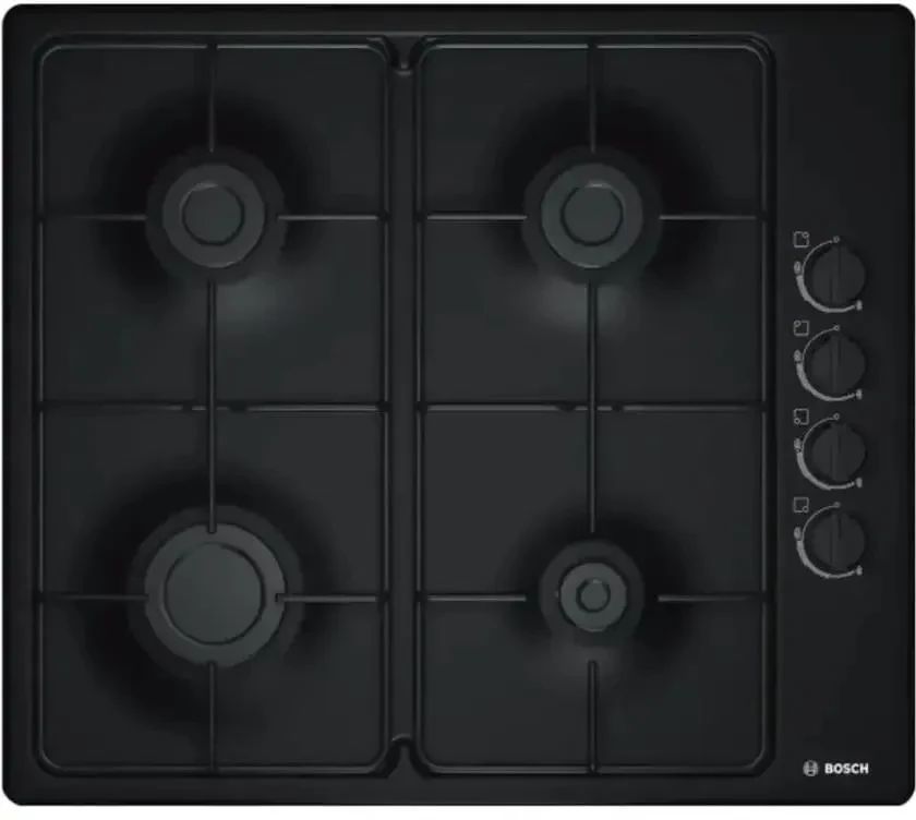 Варочная панель газовая Bosch PBP6C6K80Q, черный