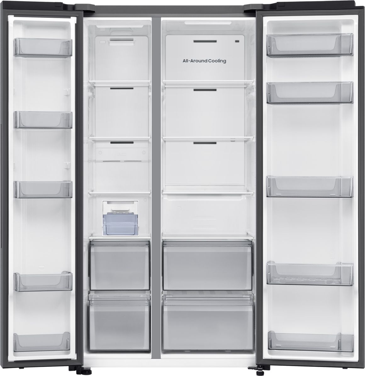 Холодильник Side-by-Side Samsung RS70F65QETEO, серебристый