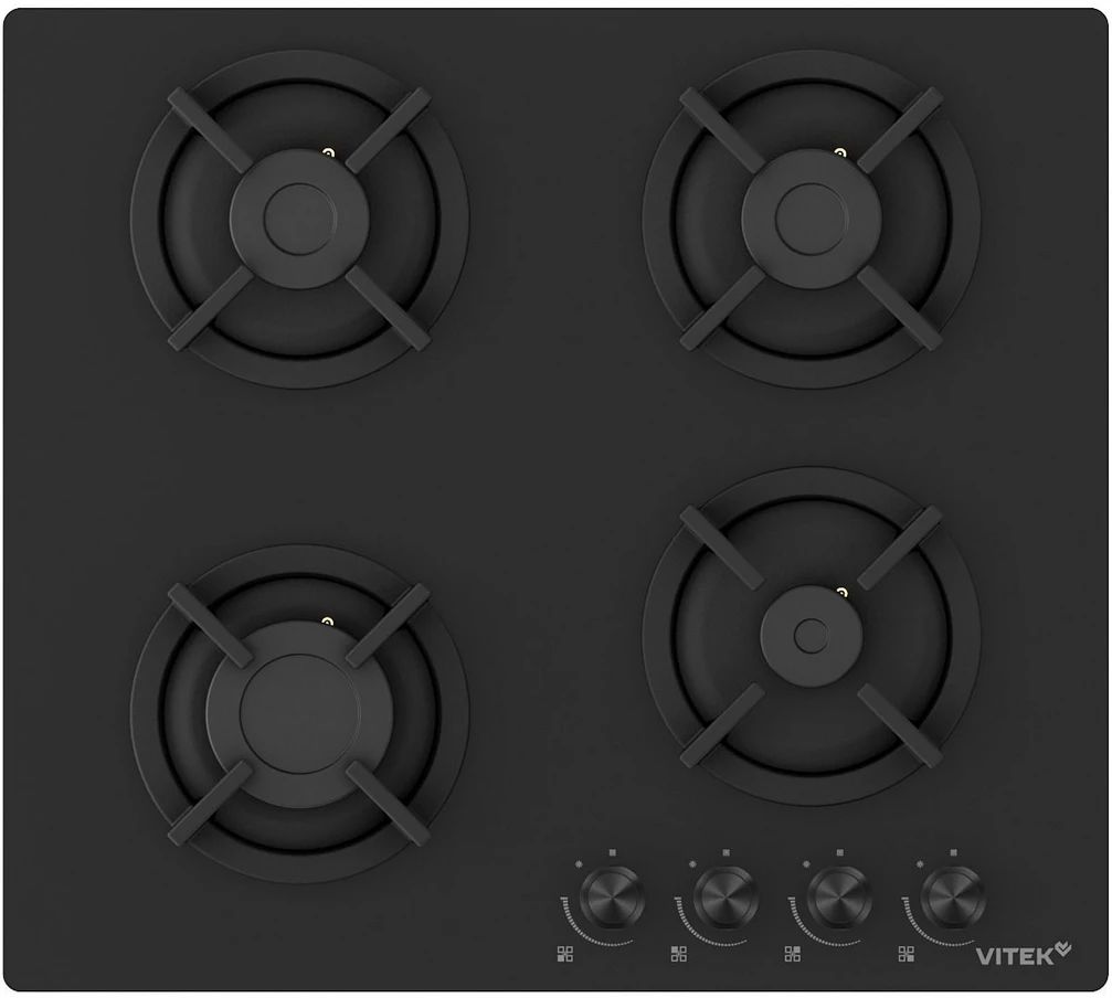 Варочная панель газовая Vitek VGH 6450 BG, черный