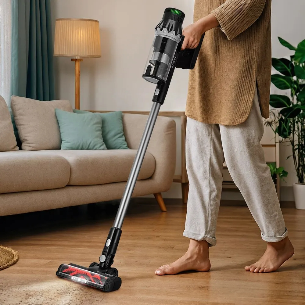 Пылесос вертикальный Kitfort КТ-5549, черный/серебристый