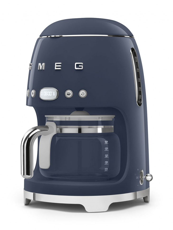 Кофеварка капельная Smeg DCF02NBEU, темно-синий