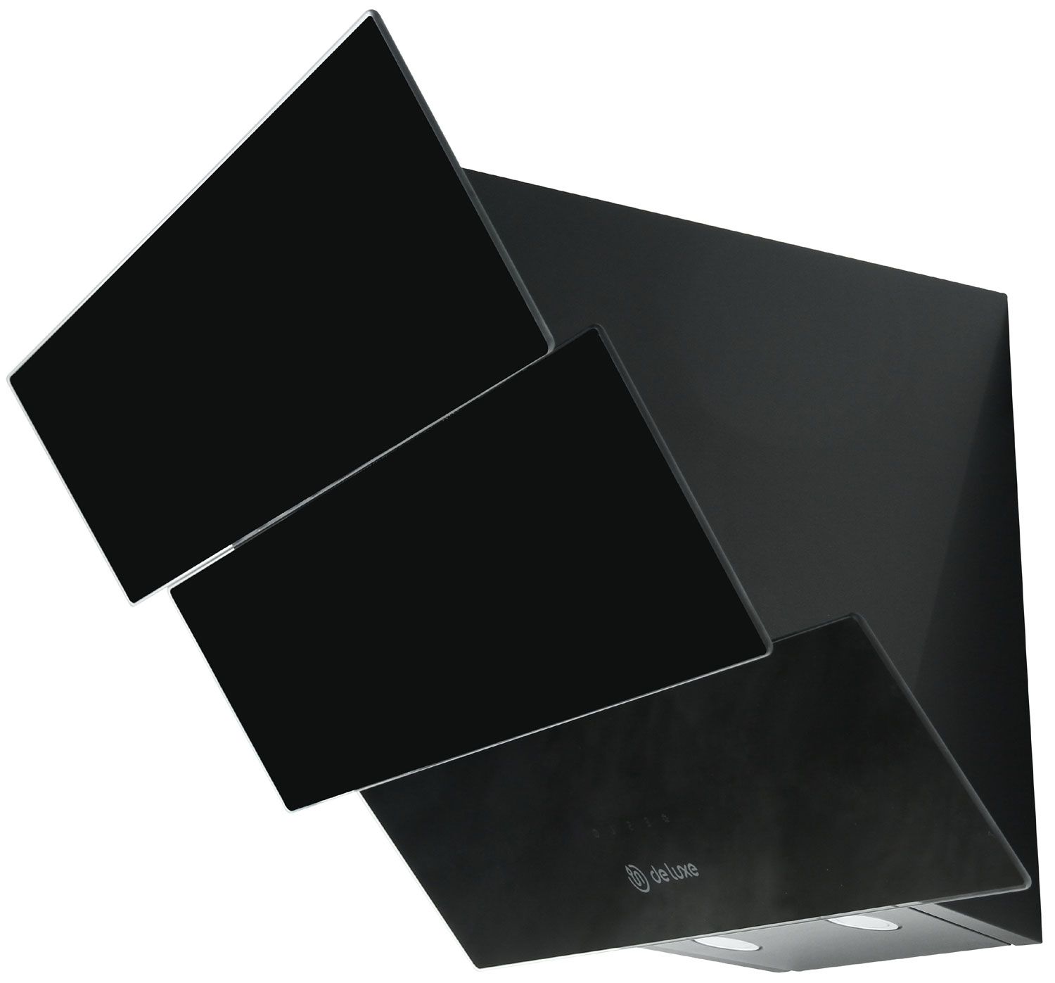 Вытяжка наклонная De Luxe ACC-T60-B-B-33/D-2, черное стекло