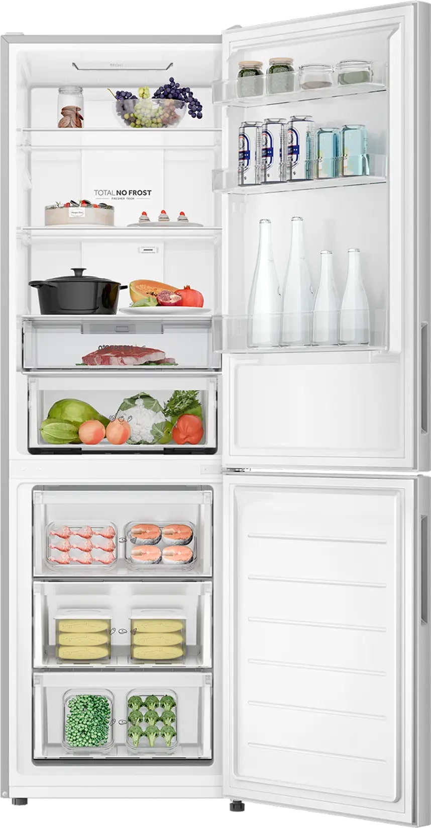 Холодильник Haier CEF536CSG, серебристый