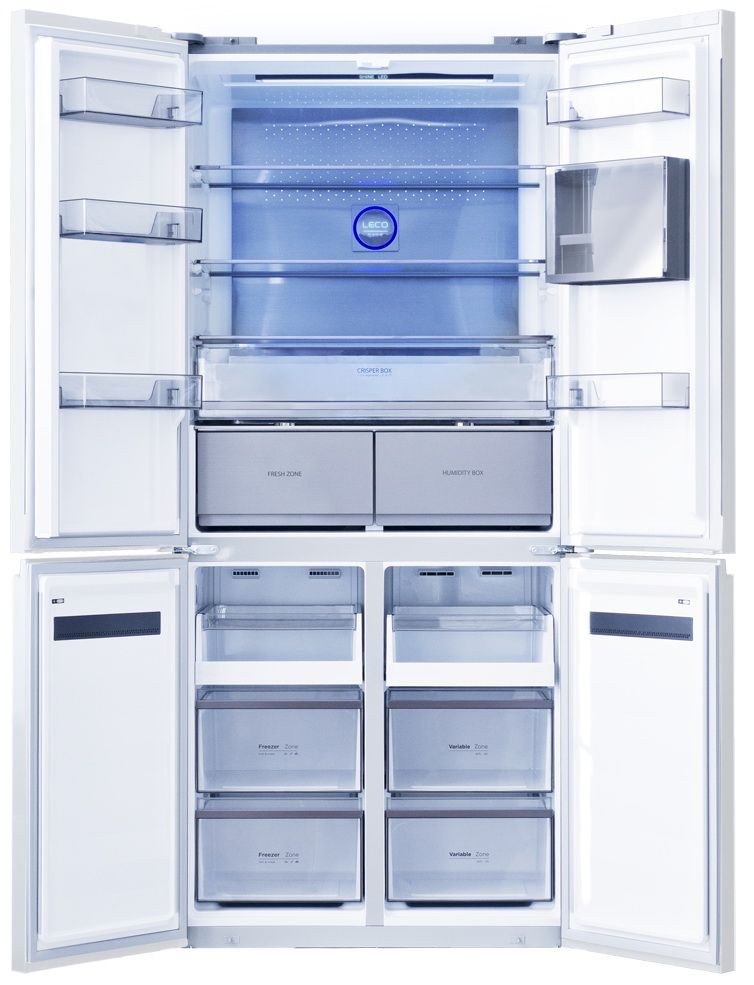 Холодильник Side-by-Side Centek CT-1746 NF White Glass