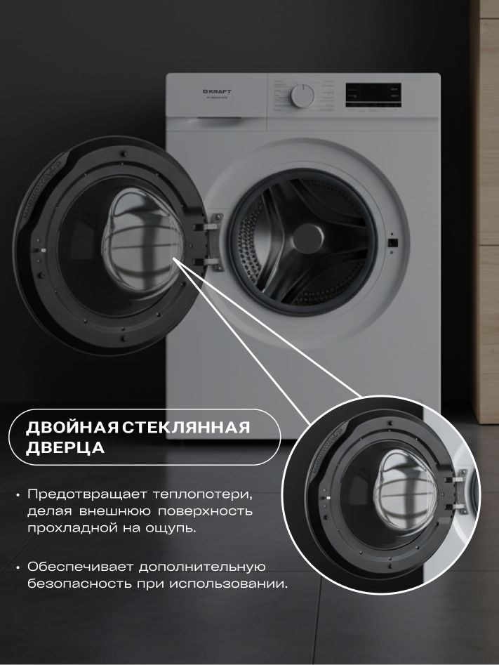 Стиральная машина Kraft KF-MBDS8147W