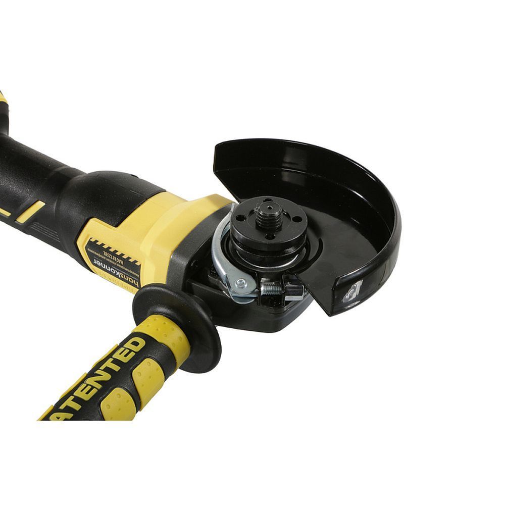 Угловая шлифмашина (болгарка) аккумуляторная Hanskonner HAG18125BL (кейс, с 2 АКБ и ЗУ)