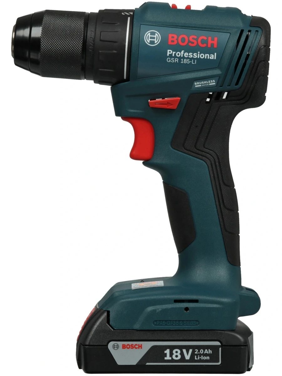 Дрель-шуруповерт аккумуляторная Bosch GSR 185 LI, арт. 06019K3080 (кейс, с 2 АКБ и ЗУ)