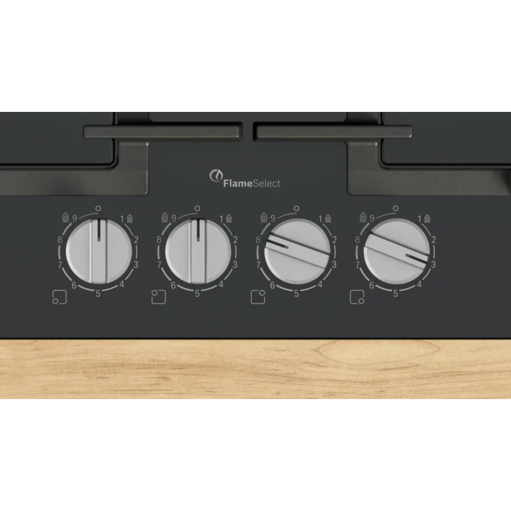 Варочная газовая панель Bosch PPH6A6I40O, черный