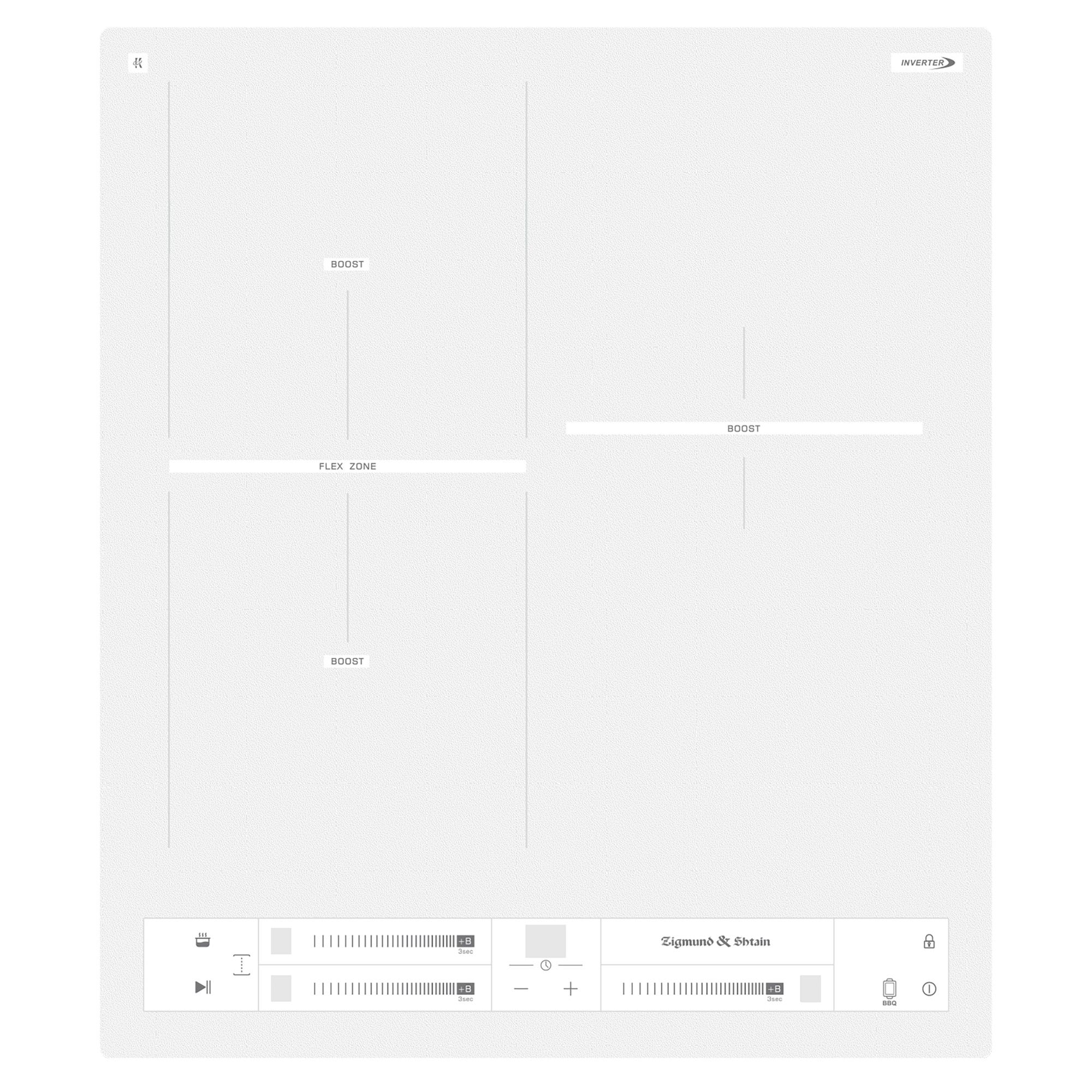 Варочная панель индукционная Zigmund & Shtain CI 24.4 W, белый