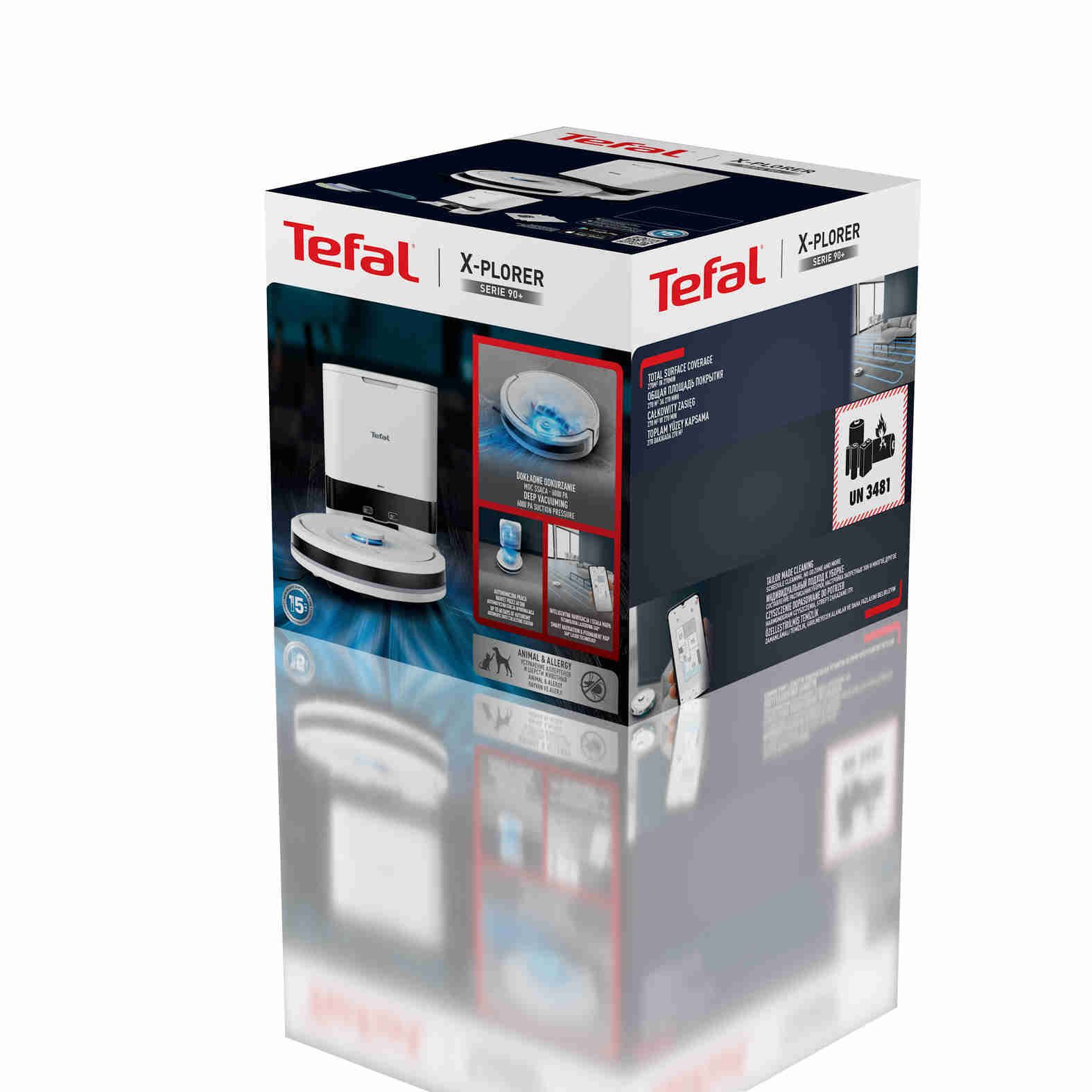 Робот-пылесос Tefal X-PLORER Serie 90+ Animal & Allergy RG8797WH, белый