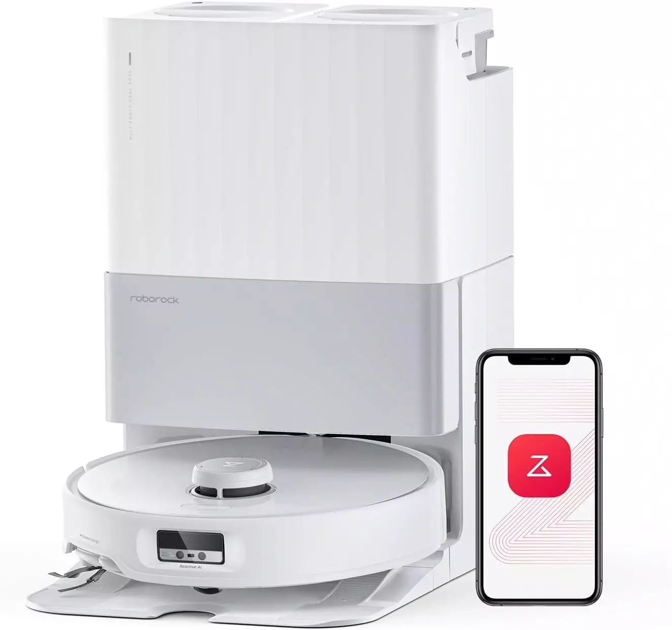 Робот-пылесос Roborock Qrevo Edge (QRE02-02), белый