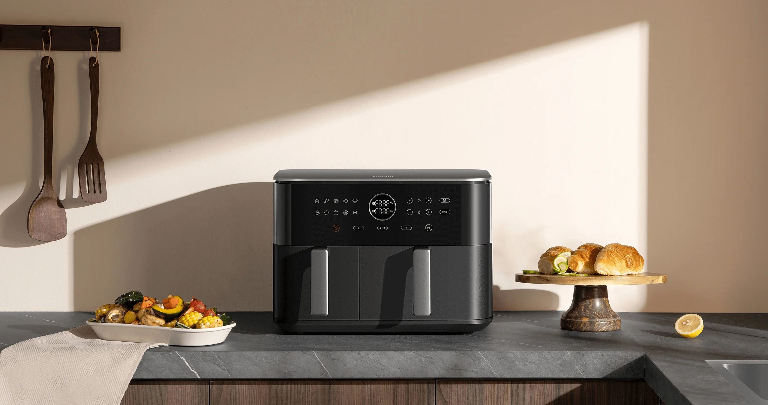 Аэрогриль Xiaomi Dual Zone Air Fryer 10L EU (BHR07SGEU), черный