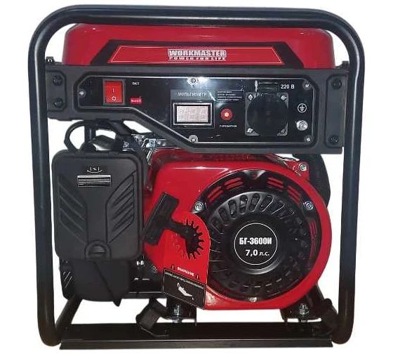 Генератор бензиновый WorkMaster БГ-3600И