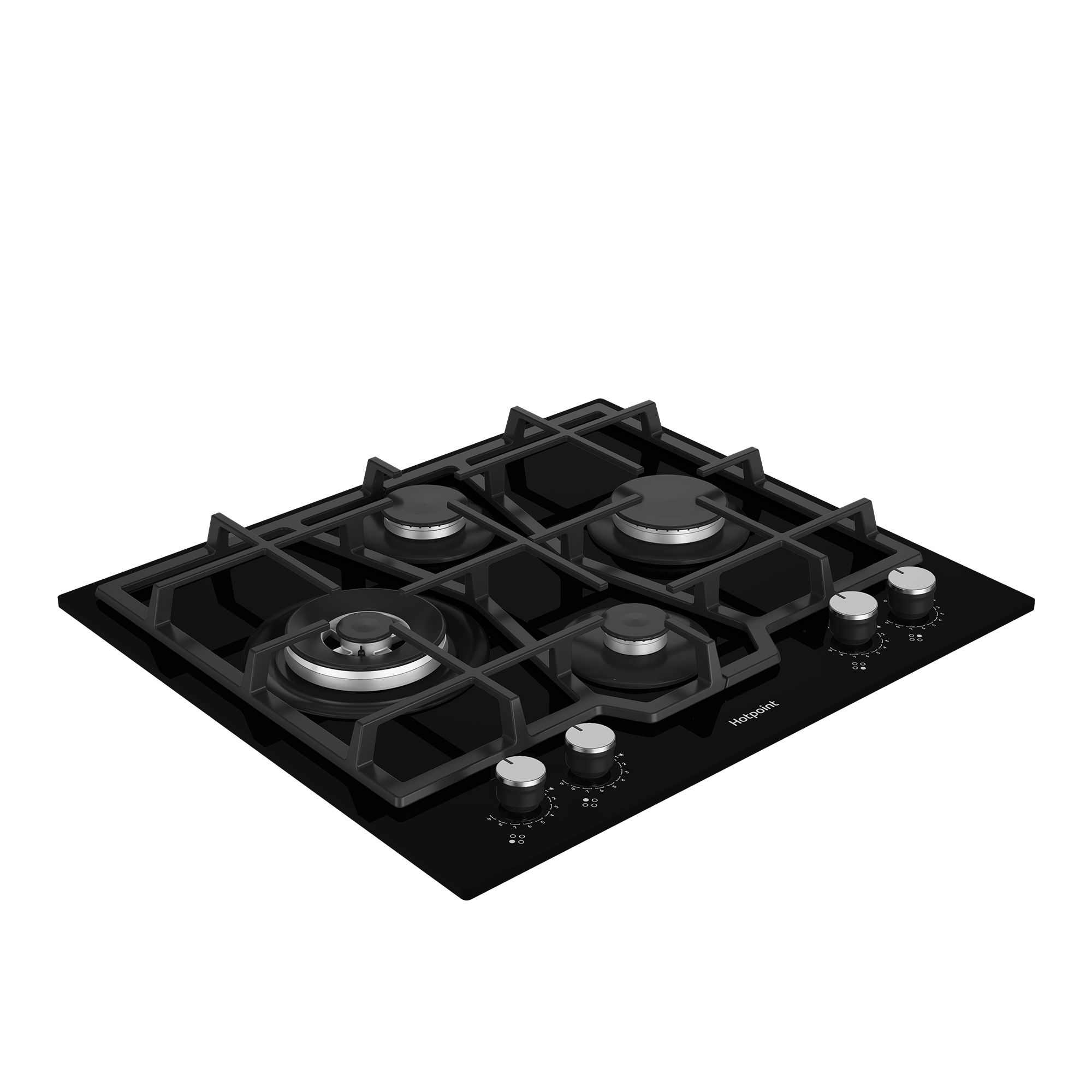Варочная панель газовая Hotpoint HGMTS 643 BL, черный