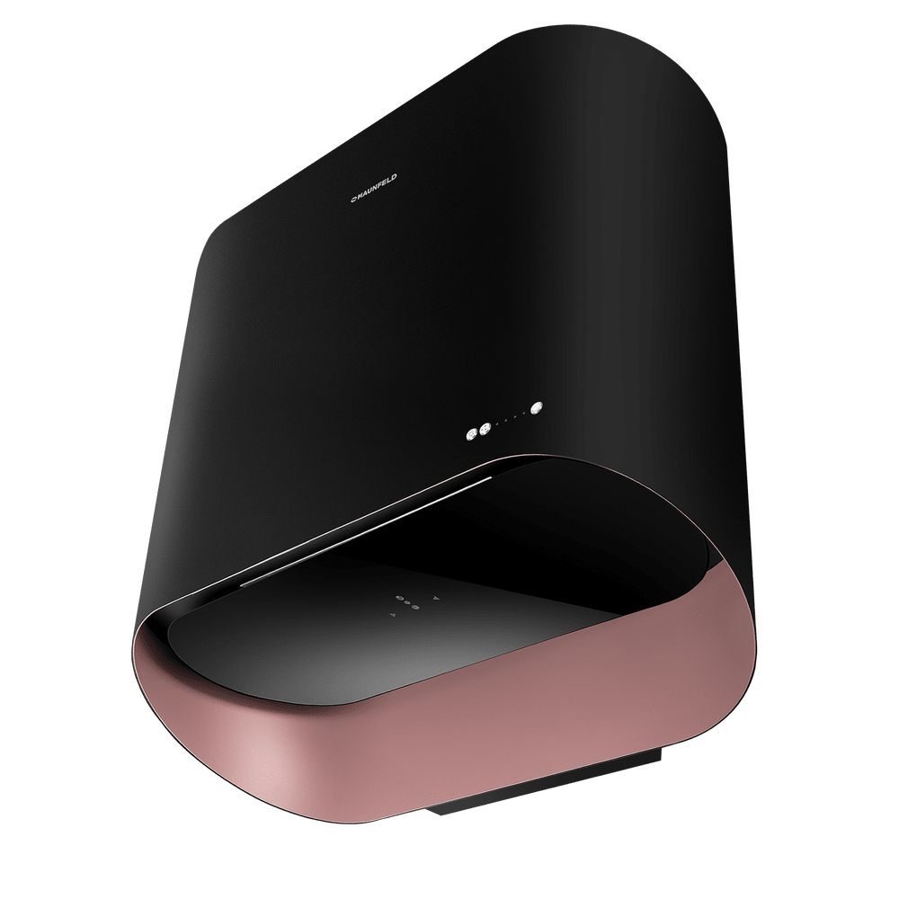 Вытяжка настенная Maunfeld Guna 60, черный антрацит/розовое золото