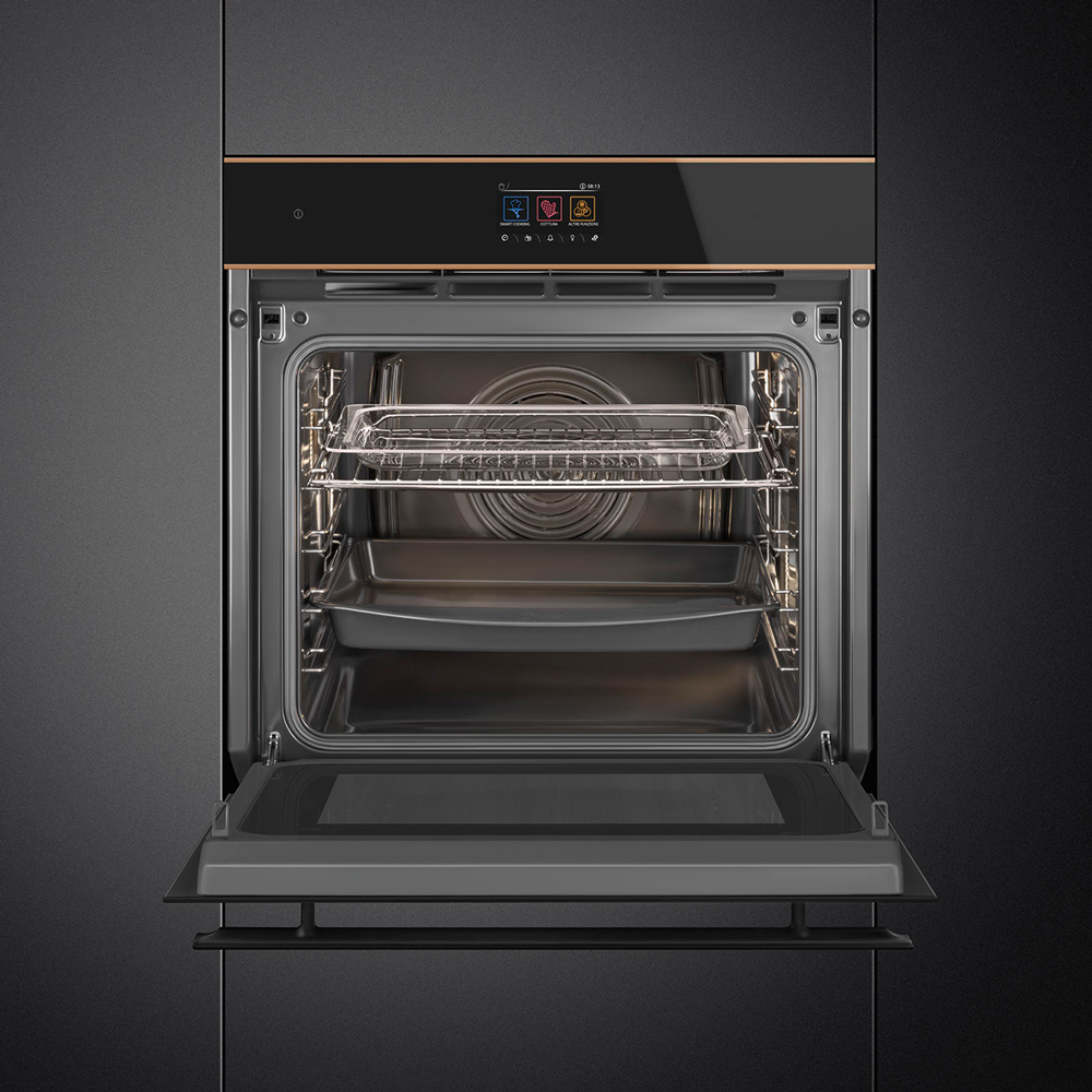 Духовой шкаф электрический Smeg SO6604M2PNR, черный