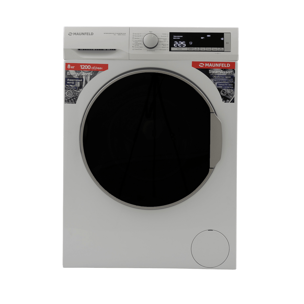 Стиральная машина Maunfeld MFWM128WH300 ST Inverter Slim, белый