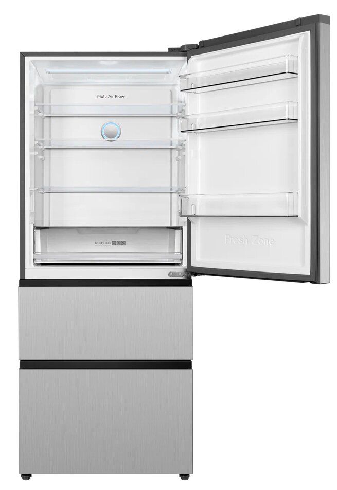 Холодильник ZUGEL ZRFD201X, нержавеющая сталь