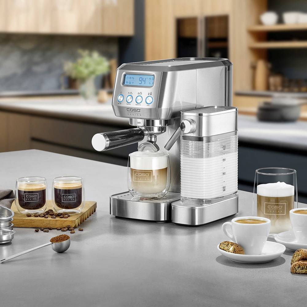 Кофеварка рожковая Caso Espresso Gourmet Latte