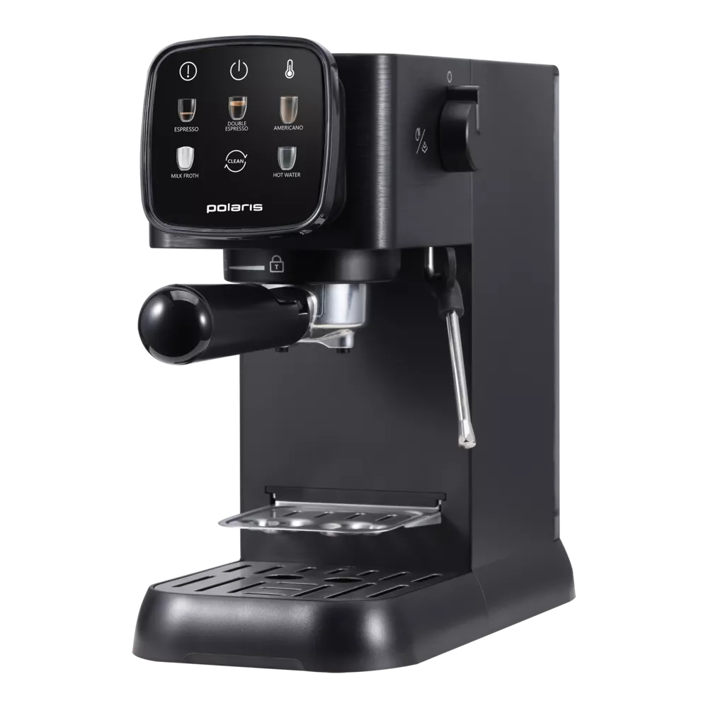 Кофеварка рожковая Polaris PCM 1551E Adore Crema, черный