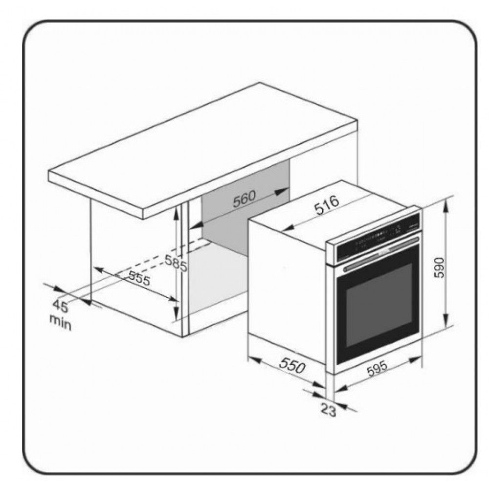 Духовой шкаф электрический Kaiser EH 6432 ElfBE Eco, слоновая кость