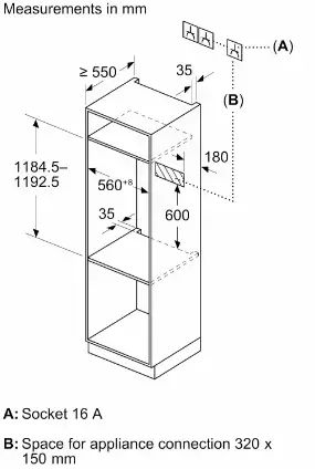 Декоративный элемент Neff Z912AAY0 Anthracite Grey (подогрев. 14см, 2 дух.шкаф 60см + 45см)