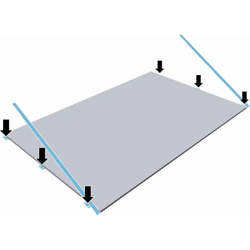 Декоративный элемент для варочных панелей Neff Z9802PFMY0 Metallic Silver, серебристый металлик