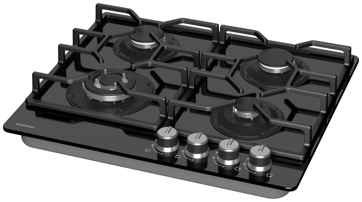 Варочная панель газовая Darina PL BGC341 08 1B, черный