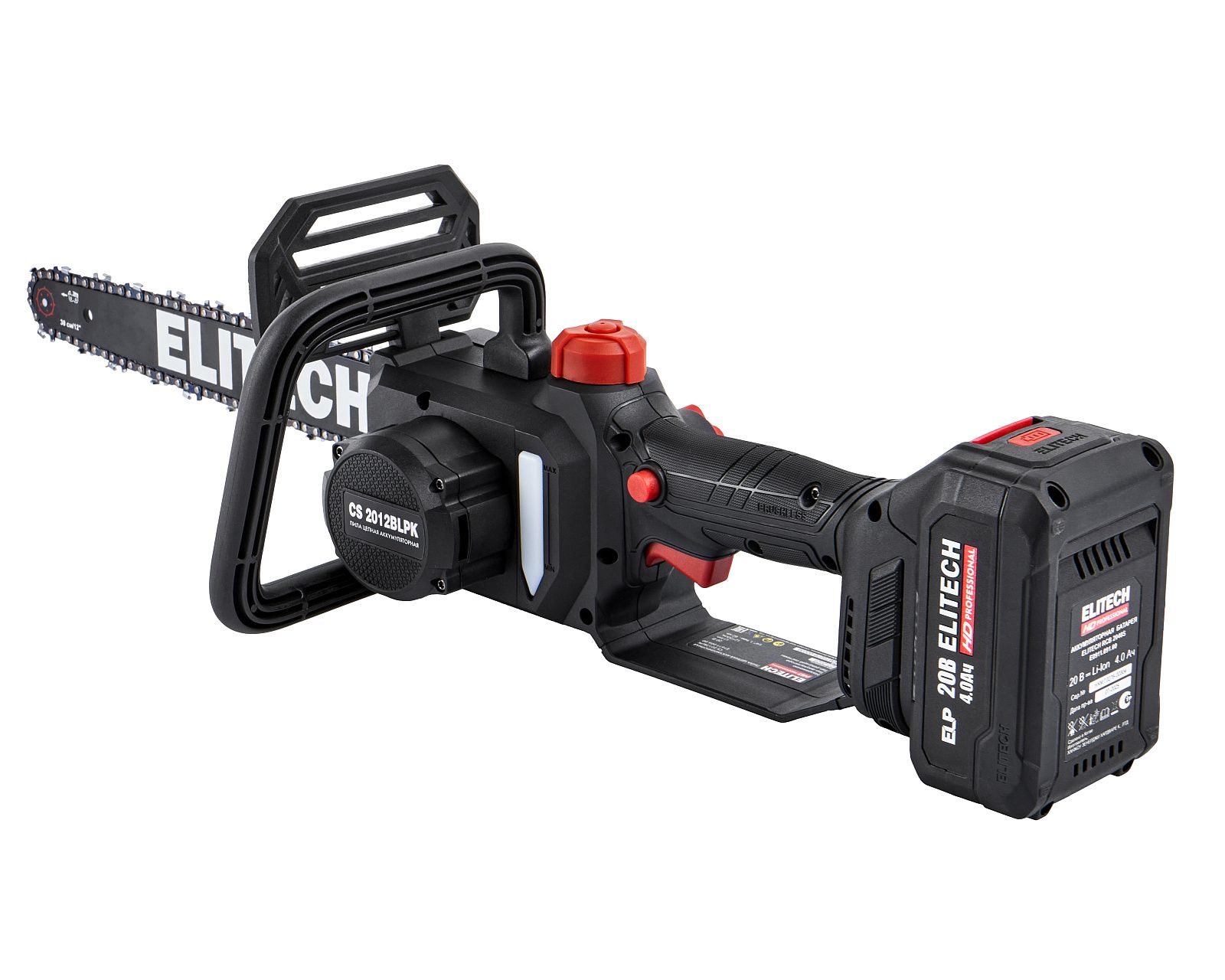 Пила цепная аккумуляторная Elitech HD CS 2012BLPK (E1611.026.01)