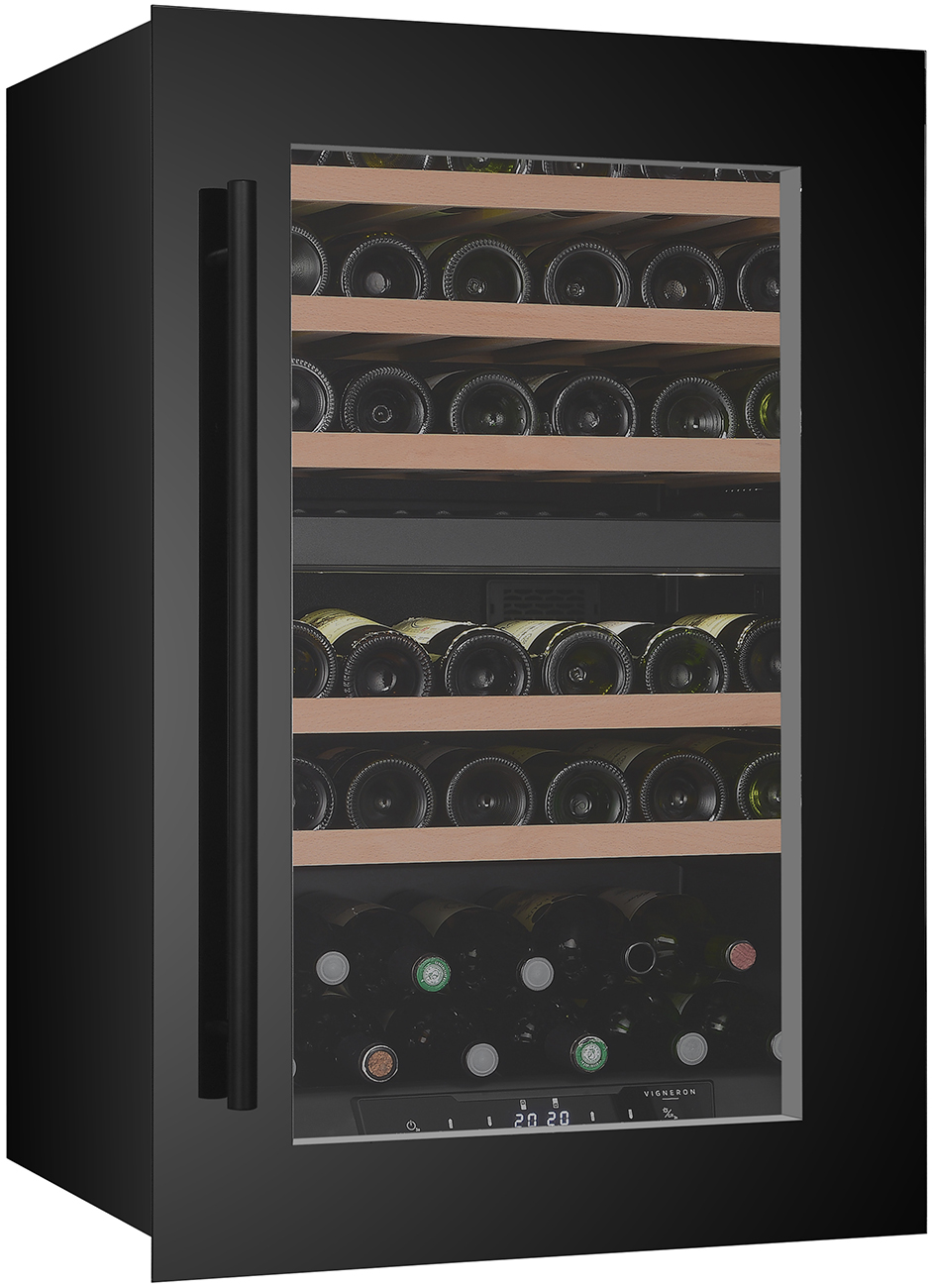 Винный шкаф встраиваемый MC Wine W48DB, черный