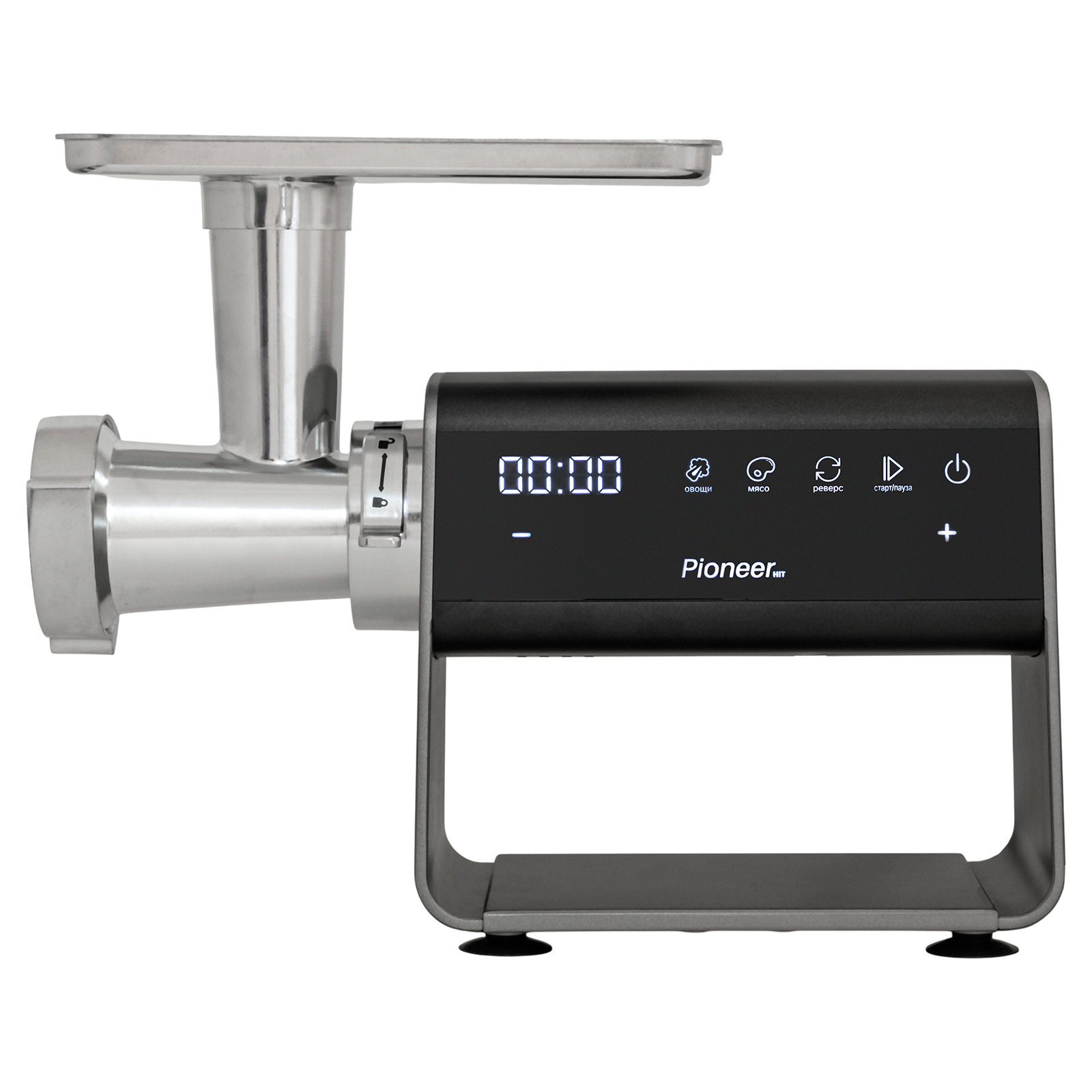 Мясорубка электрическая Pioneer MG225, серый/черный