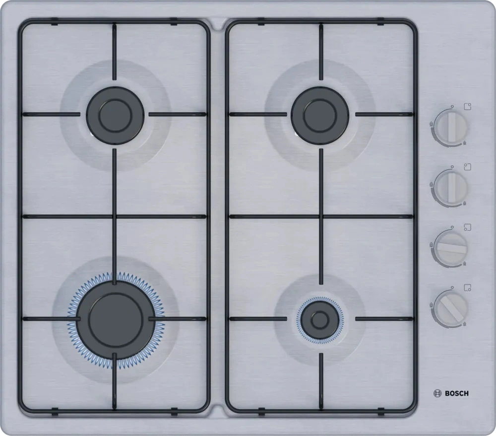 Варочная панель газовая Bosch PBP6C5K80O, серый