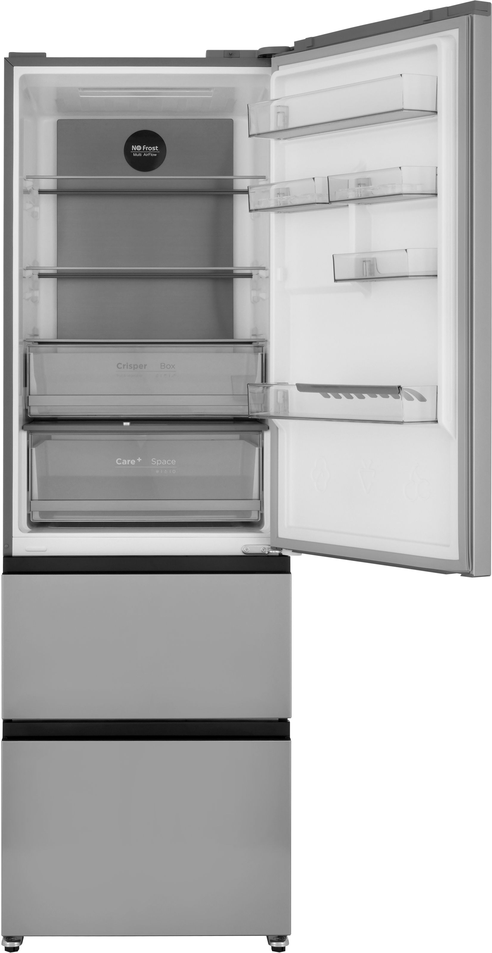 Холодильник ZUGEL ZRFD362X, стальной