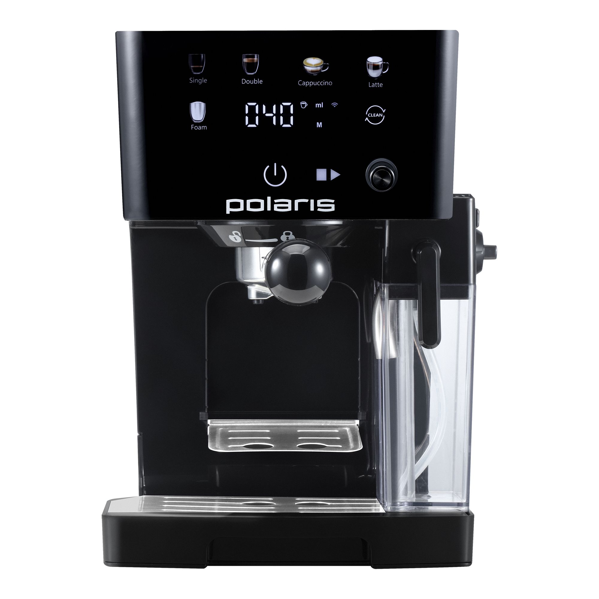 Кофеварка рожковая Polaris PCM 1560 WiFi IQ Home, черный