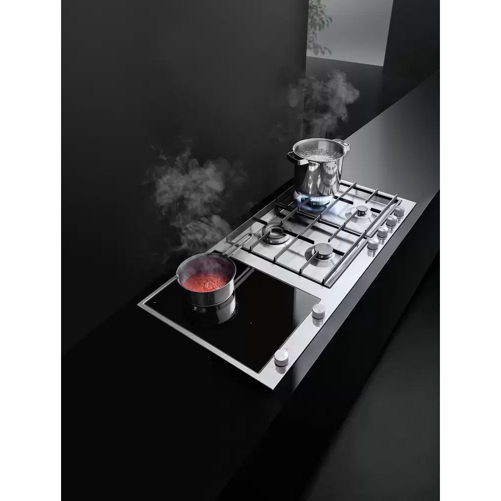 Варочная панель индукционная Barazza 1PBF3ID black glass ceramic/satin stainless steel