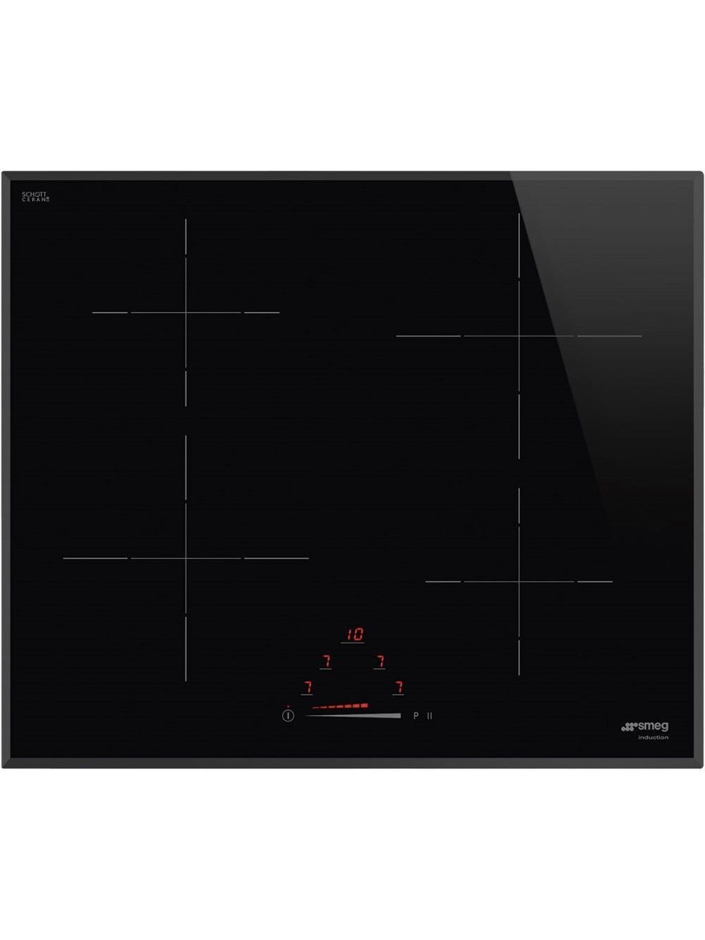Варочная панель индукционная Smeg SI4642B, черный