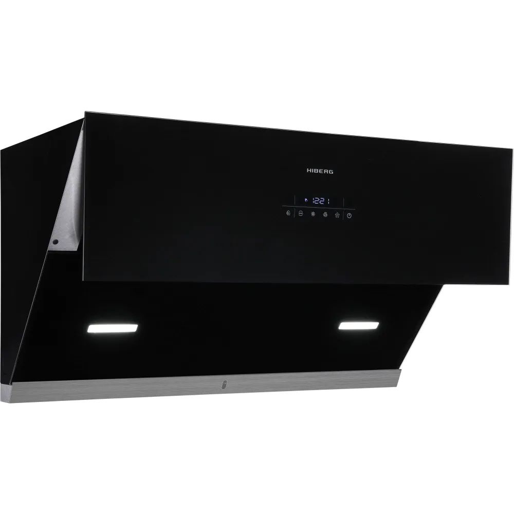 Вытяжка наклонная HIBERG VM 90131 B, черный