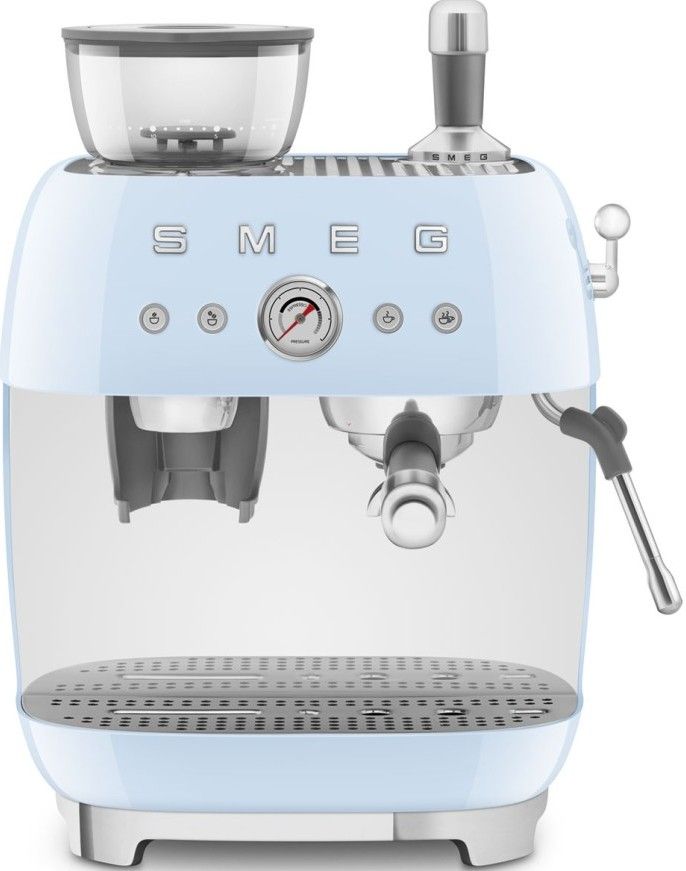 Кофеварка рожковая Smeg EGF03PBEU, пастельный голубой