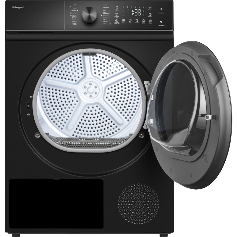 Сушильная машина Weissgauff WD 5910 Heat Pump Matt Black