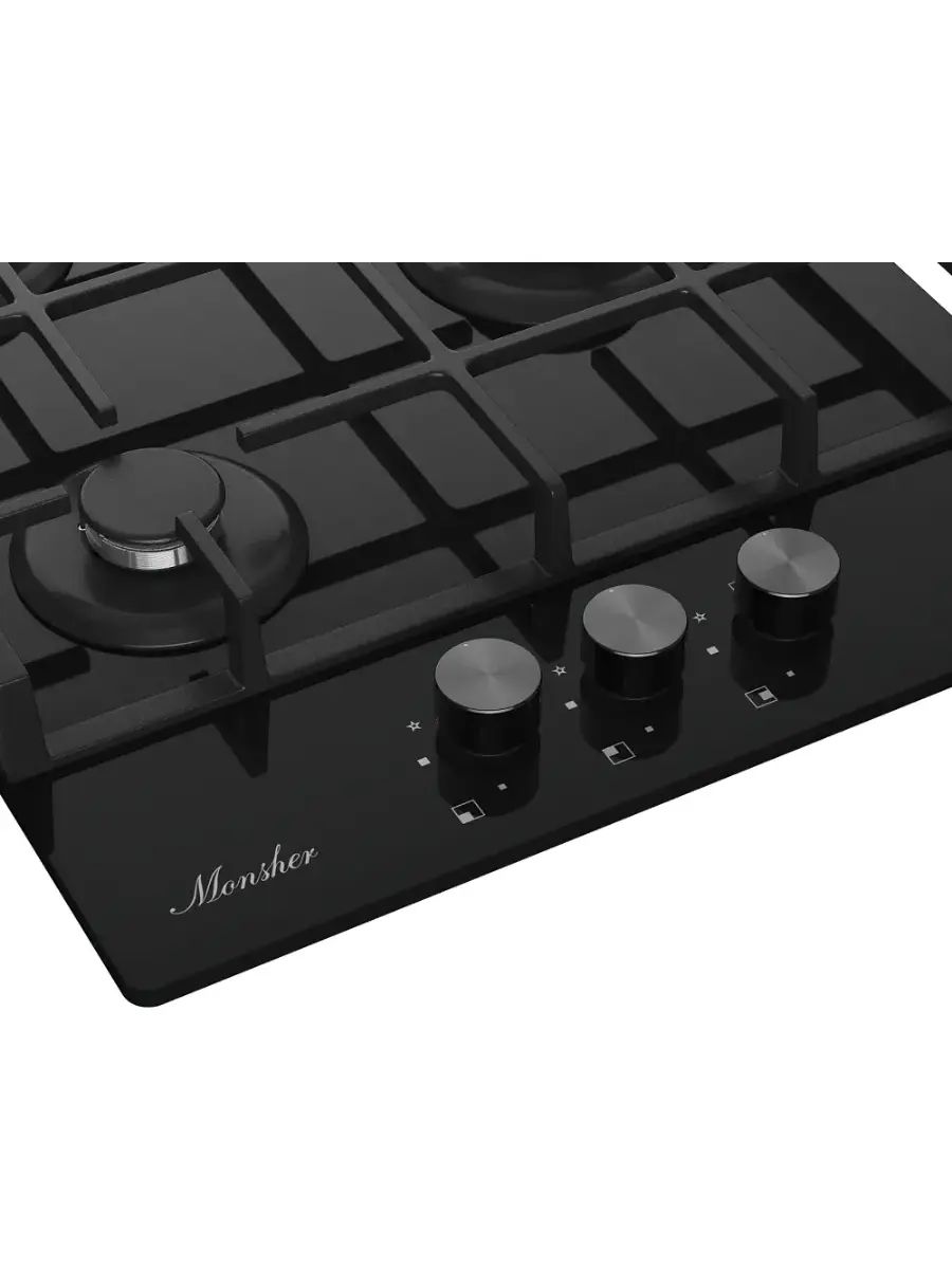 Варочная панель газовая Monsher MGG 42 Noir, черный