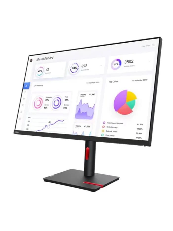 Монитор Lenovo T32p-30 (63D2GAS1CB), черный
