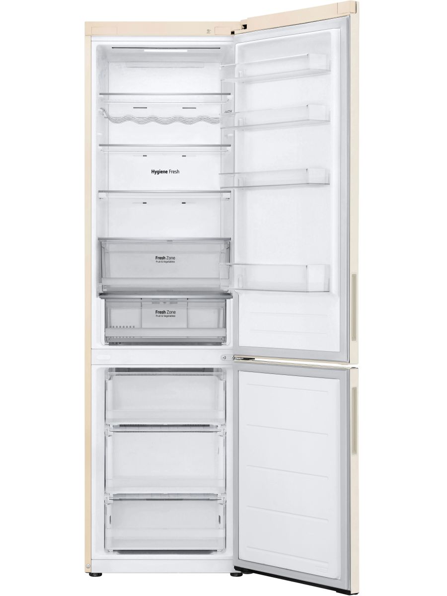 Холодильник LG GC-B509AEMW, бежевый