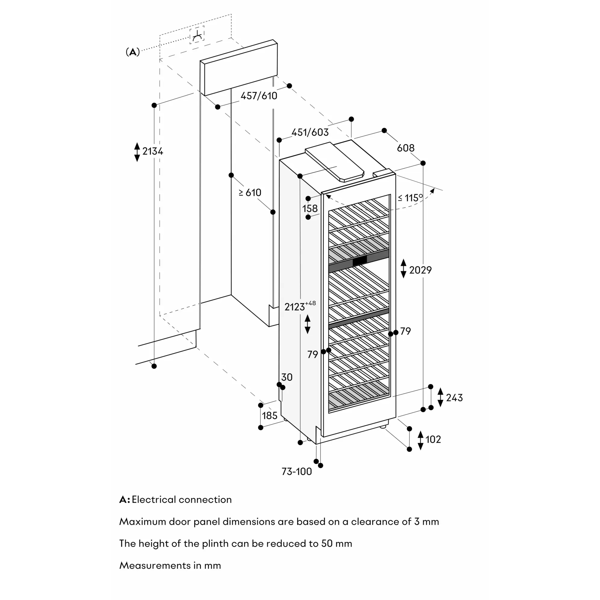 Винный шкаф встраиваемый Gaggenau RVW467170